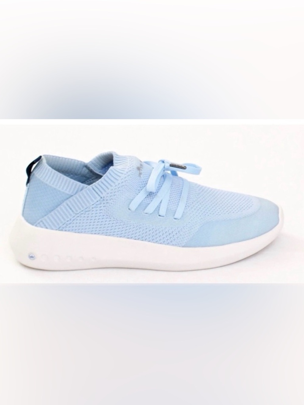 Peter Millar Womens Blue Hyperlight Glide Slip On‎ Sneakers Shoes Size 9 Knit